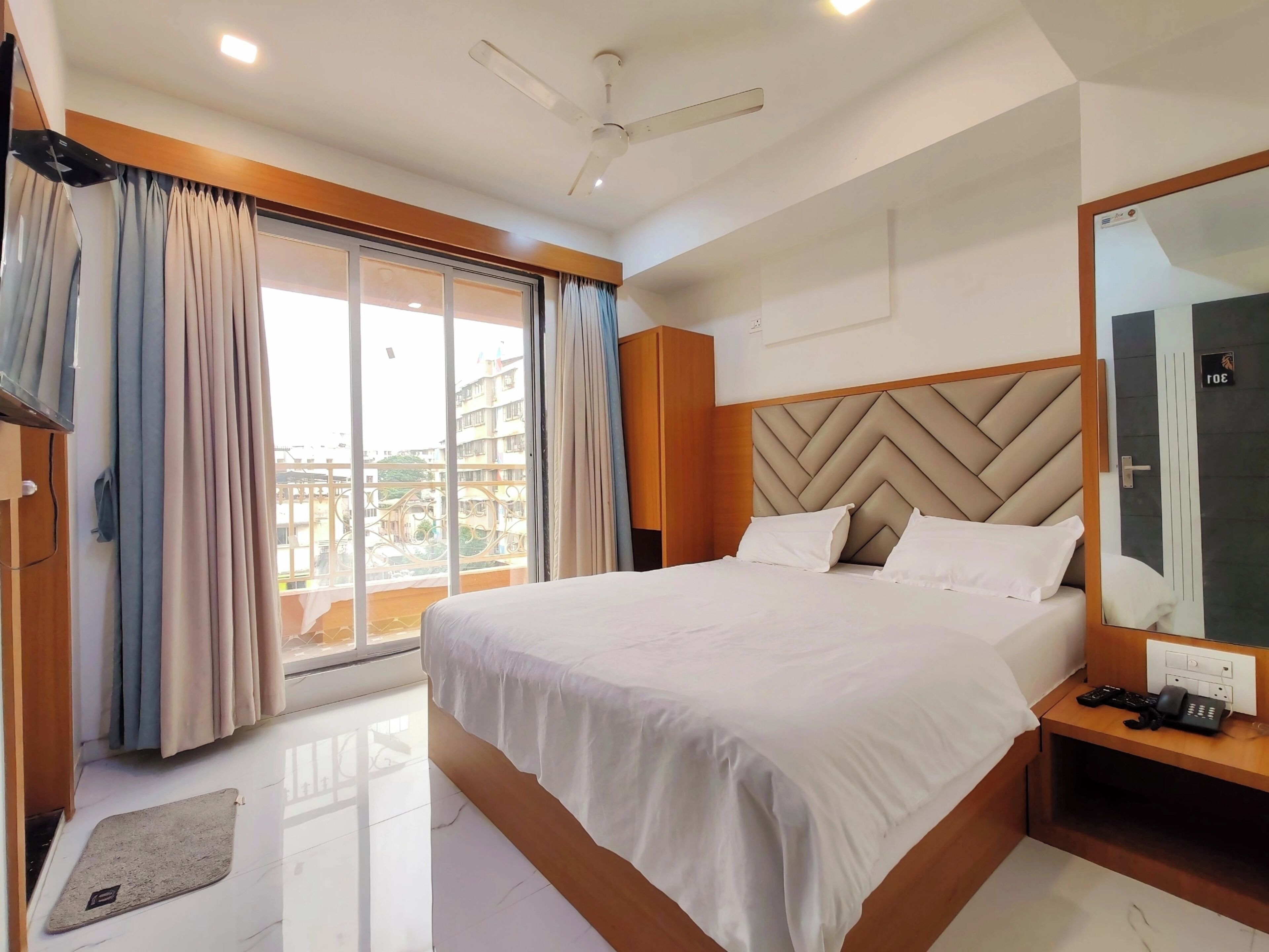 Kamar Double Basic, balkon | Ruang kerja ramah laptop dan Wi-Fi gratis