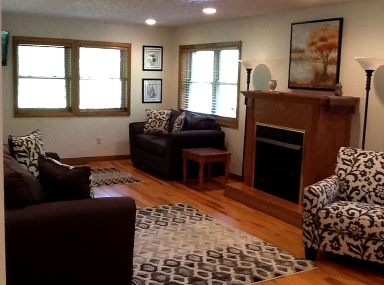 TV, fireplace, DVD player, stereo