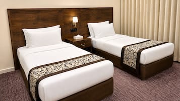 Blackout drapes, soundproofing, iron/ironing board, WiFi (free)