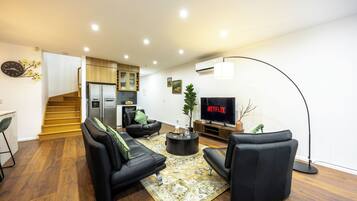Smart TV, ping pong, books