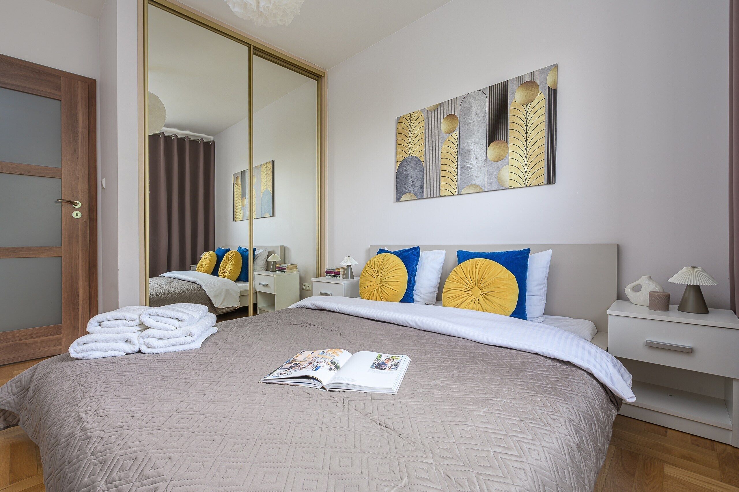 Deluxe Apartment, 2 Bedrooms, Courtyard View | Premium bedding, blackout drapes, soundproofing, iron/ironing board