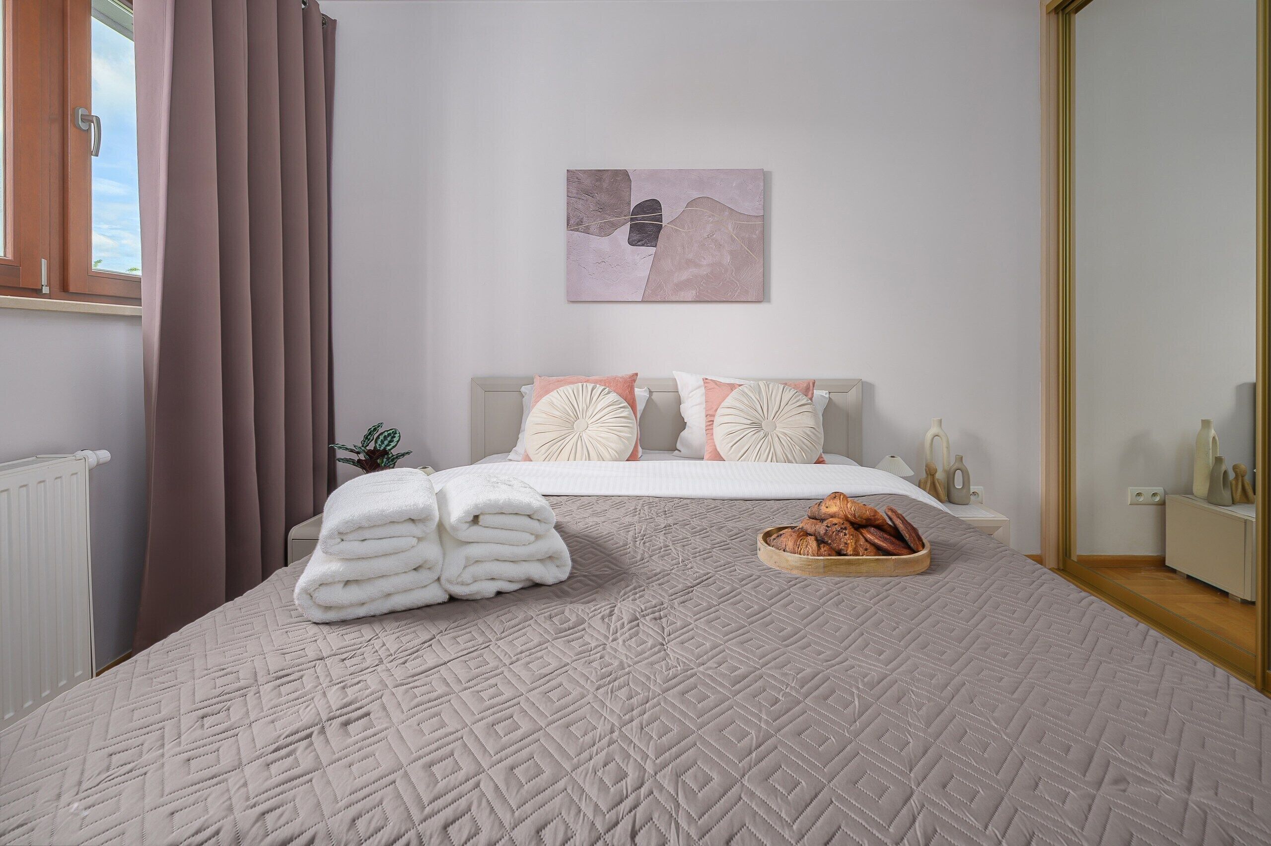 Deluxe Apartment, 2 Bedrooms, Courtyard View | Premium bedding, blackout drapes, soundproofing, iron/ironing board