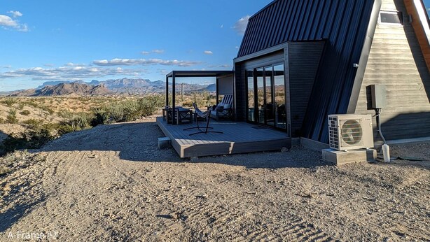Property grounds - Picturesque A-frame Beautifully Design in Terlingua, Texas (Terlingua)
