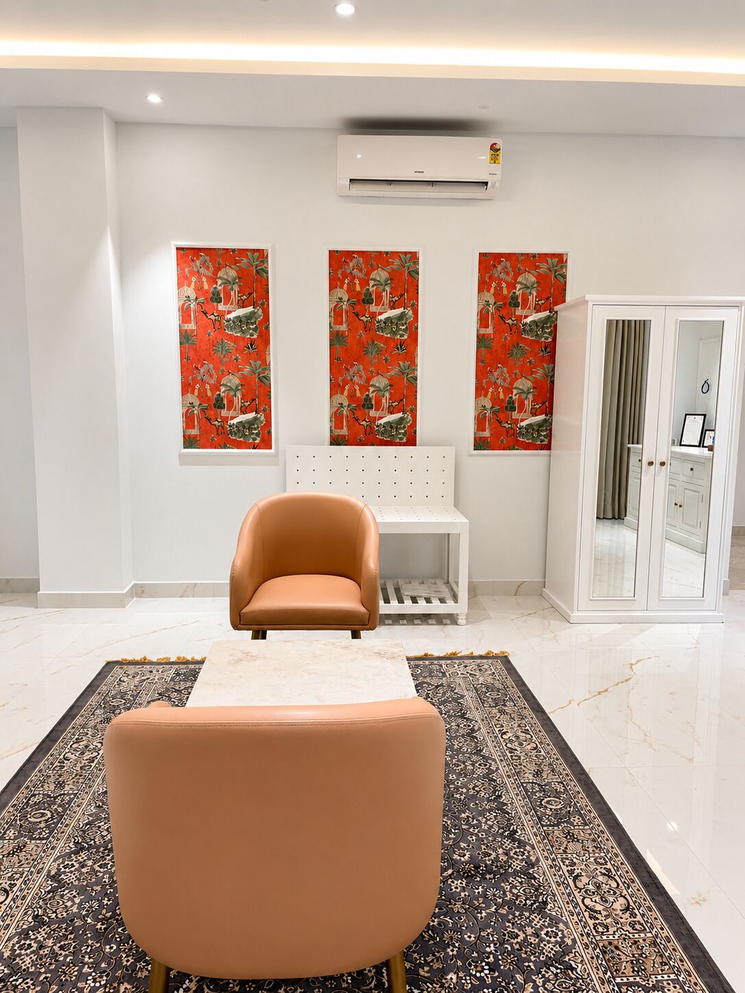 Shikhar - 4 Bedrooms with Jacuzzi | Living area | 40-cm flat-screen TV with cable channels