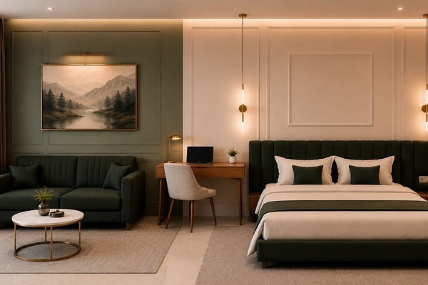 Superior Double Room | In-room safe, desk, laptop workspace, blackout drapes