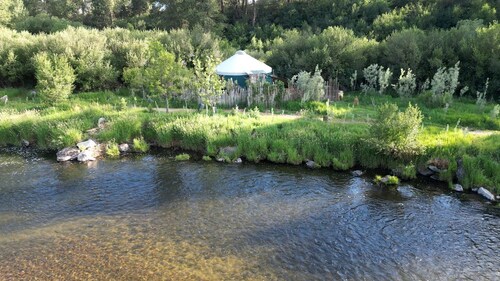 Glamping Yurt with Firepit, Hammock & Wood Stove in Garden Valley, Idaho