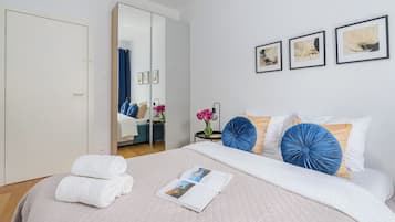 Ropa de cama de alta calidad y cortinas blackout