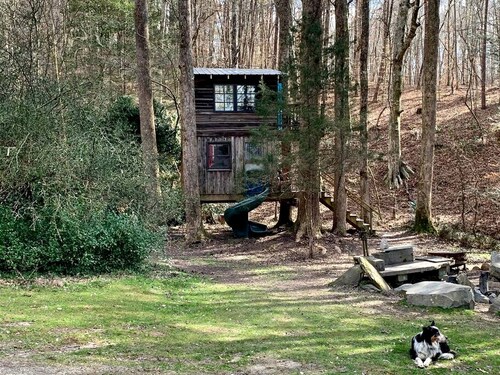 Rustic Woodland Treehouse with Fire Pit in Talking Rock, Georgia