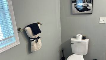 Towels, soap, toilet paper