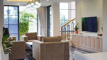 Villa, 2 Bedrooms, Private Pool, Sea View | Interior
