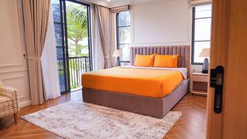 Villa, 2 Bedrooms, Private Pool, Sea View | Free WiFi, bed sheets