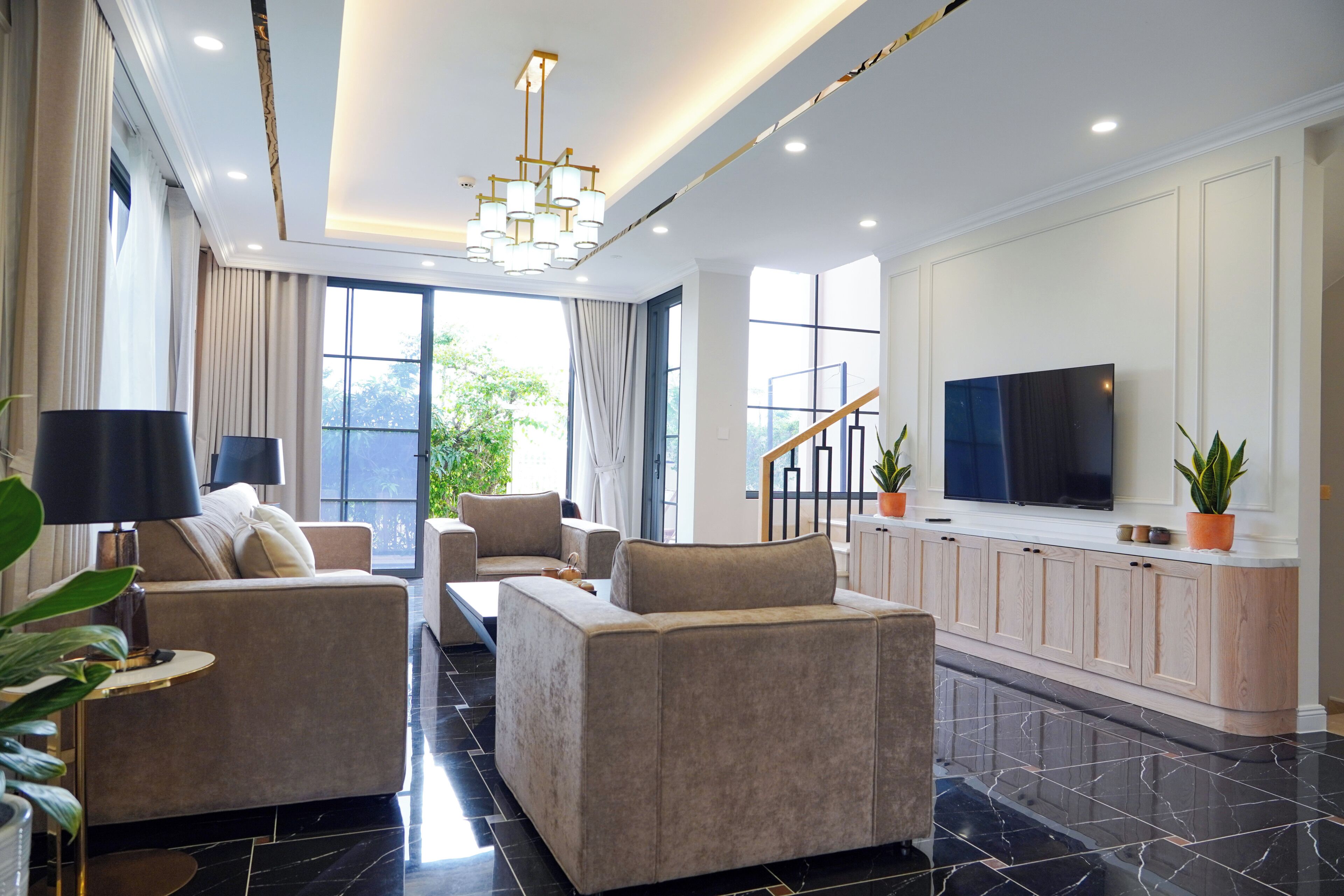 Villa, 2 Bedrooms, Private Pool, Sea View | Living area | 42-inch Smart TV with digital channels