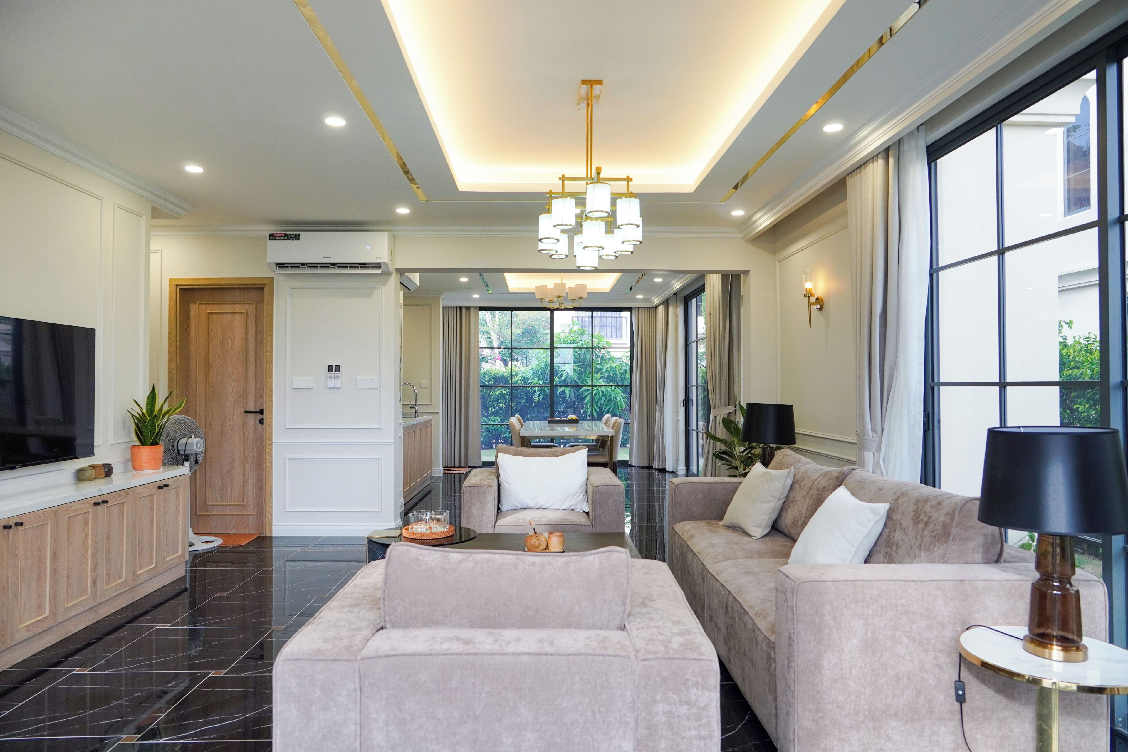 Villa - 2 sovrum - privat pool - havsutsikt | Vardagsrum | 42-tums smart-tv med digitalkanaler