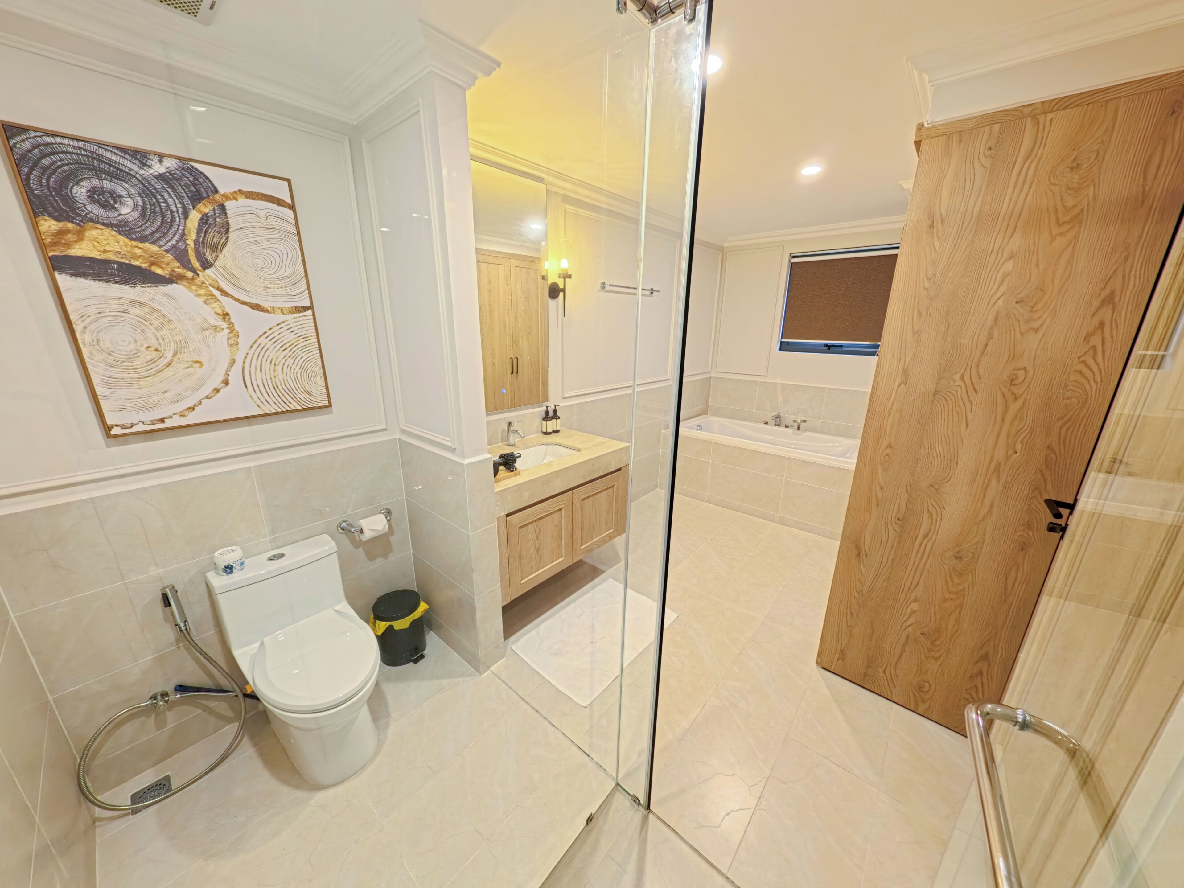 Villa, 2 Schlafzimmer, eigener Pool, Meerblick | Badezimmer