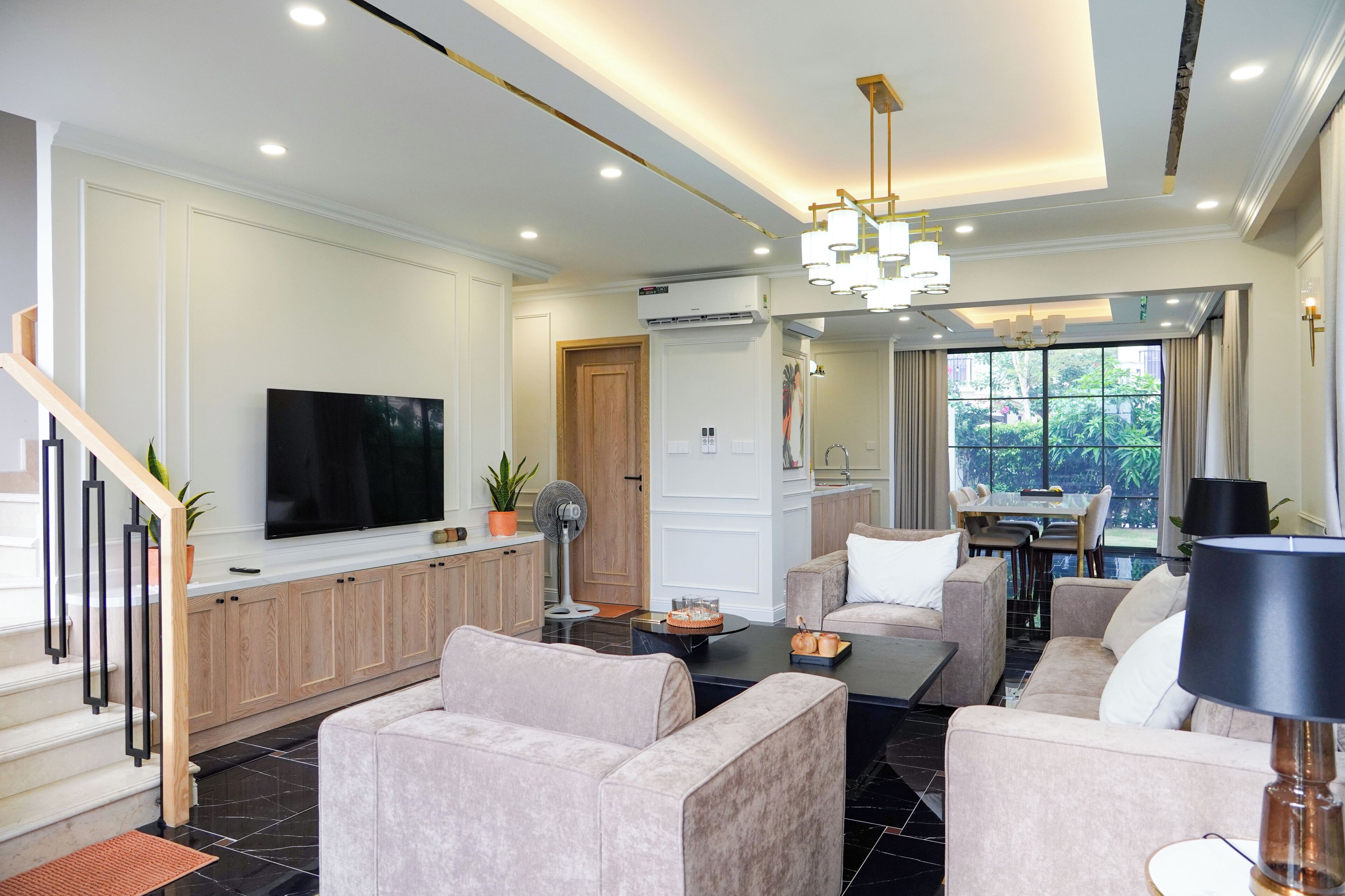 Villa, 2 Schlafzimmer, eigener Pool, Meerblick | Innenbereich