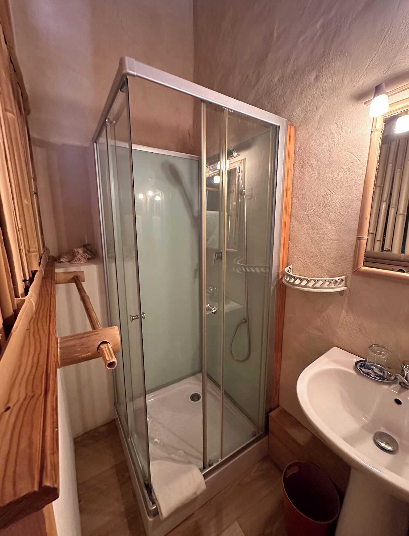Hair dryer, towels, toilet paper