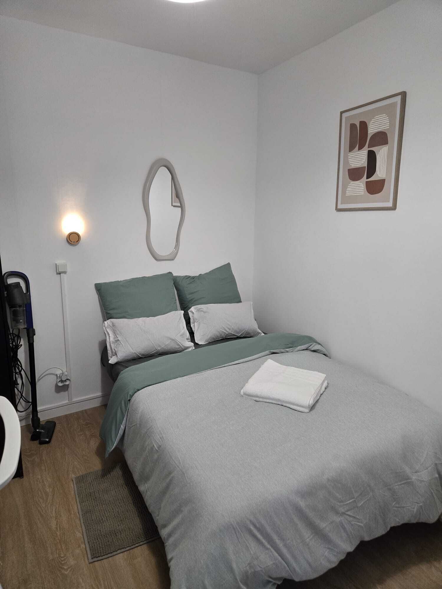 Desk, iron/ironing board, travel crib, WiFi (free)