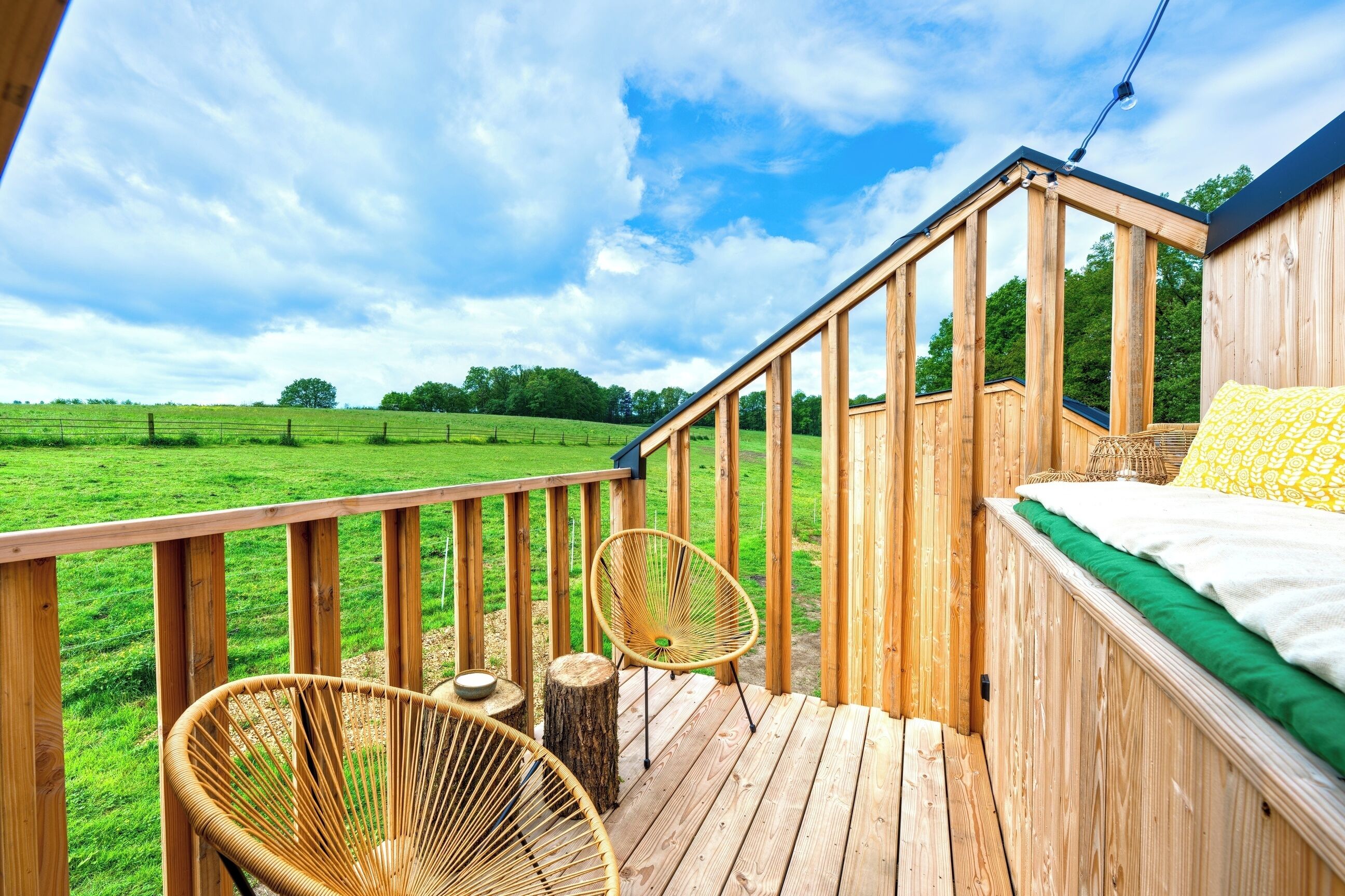 Premium Cabin, Garden View | Terrace/patio