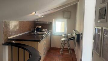 Apartment, Balcony | Private kitchen