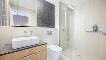 Hair dryer, towels