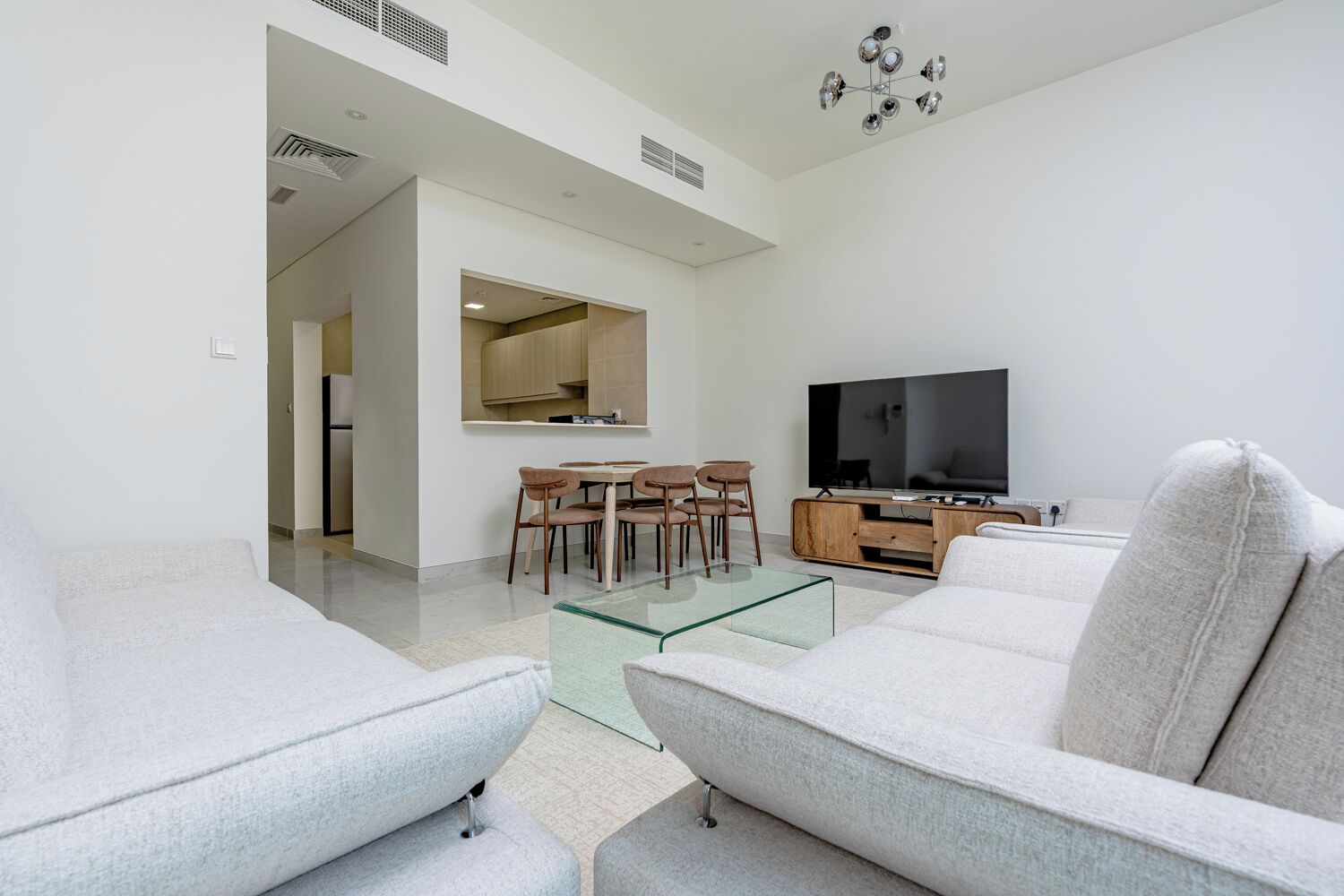 Family House | Living area | 65-inch Smart TV with digital channels, Netflix, streaming services