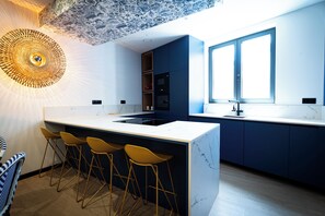 Apartamento luxo | Cozinha privada | Toalhas de papel
