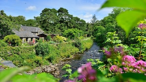 A house with a garden and a stream. - Artro View (Llanbedr)