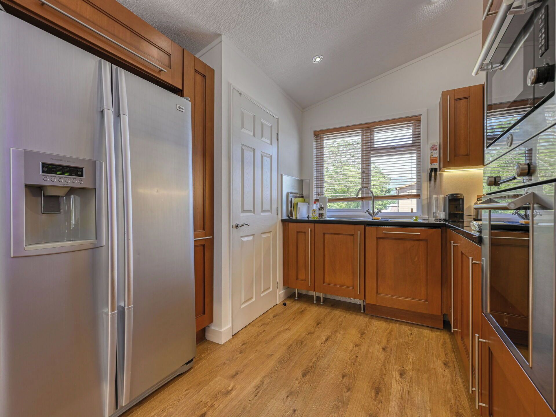 Microwave, oven, dishwasher, high chair