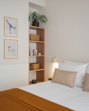 Deluxe appartement | Lakens van Egyptisch katoen, luxe beddengoed