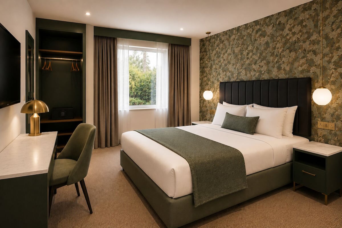 Superior Room, 1 King Bed, Garden View | Iron/ironing board, WiFi (free)