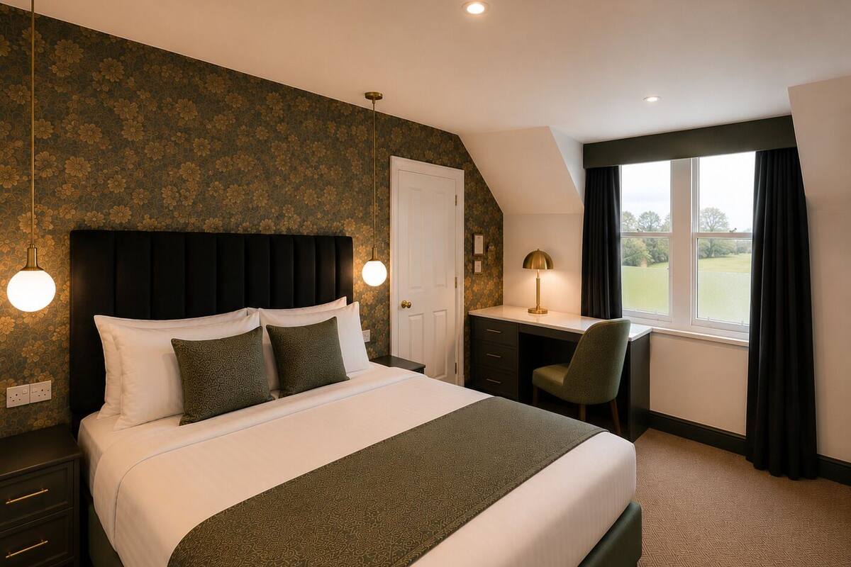 Superior Room, 1 King Bed, Golf View | Iron/ironing board, WiFi (free)