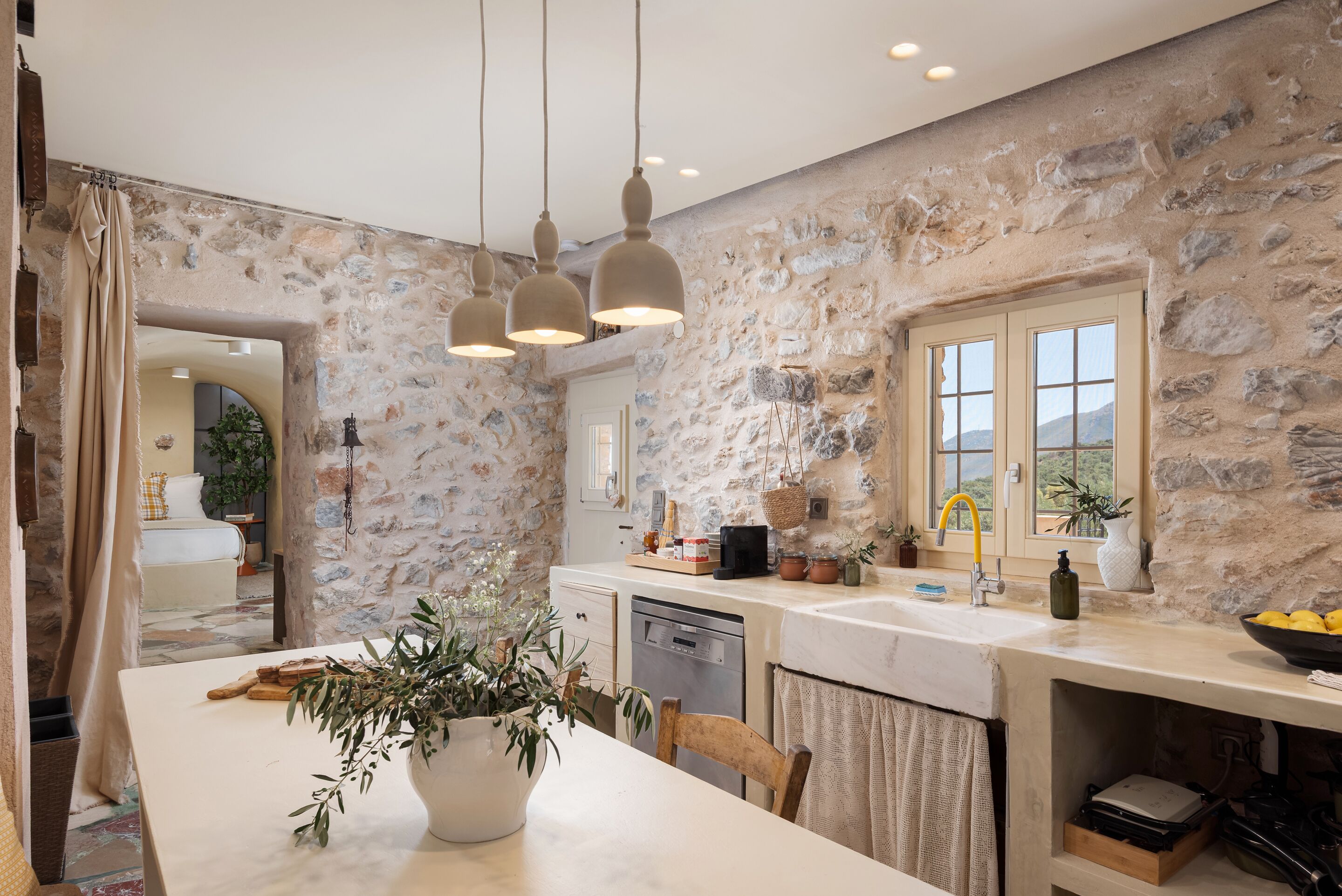 Signature Apartment, Patio, Sea View | Private kitchen | Espresso maker, coffee/tea maker, eco-friendly cleaning products