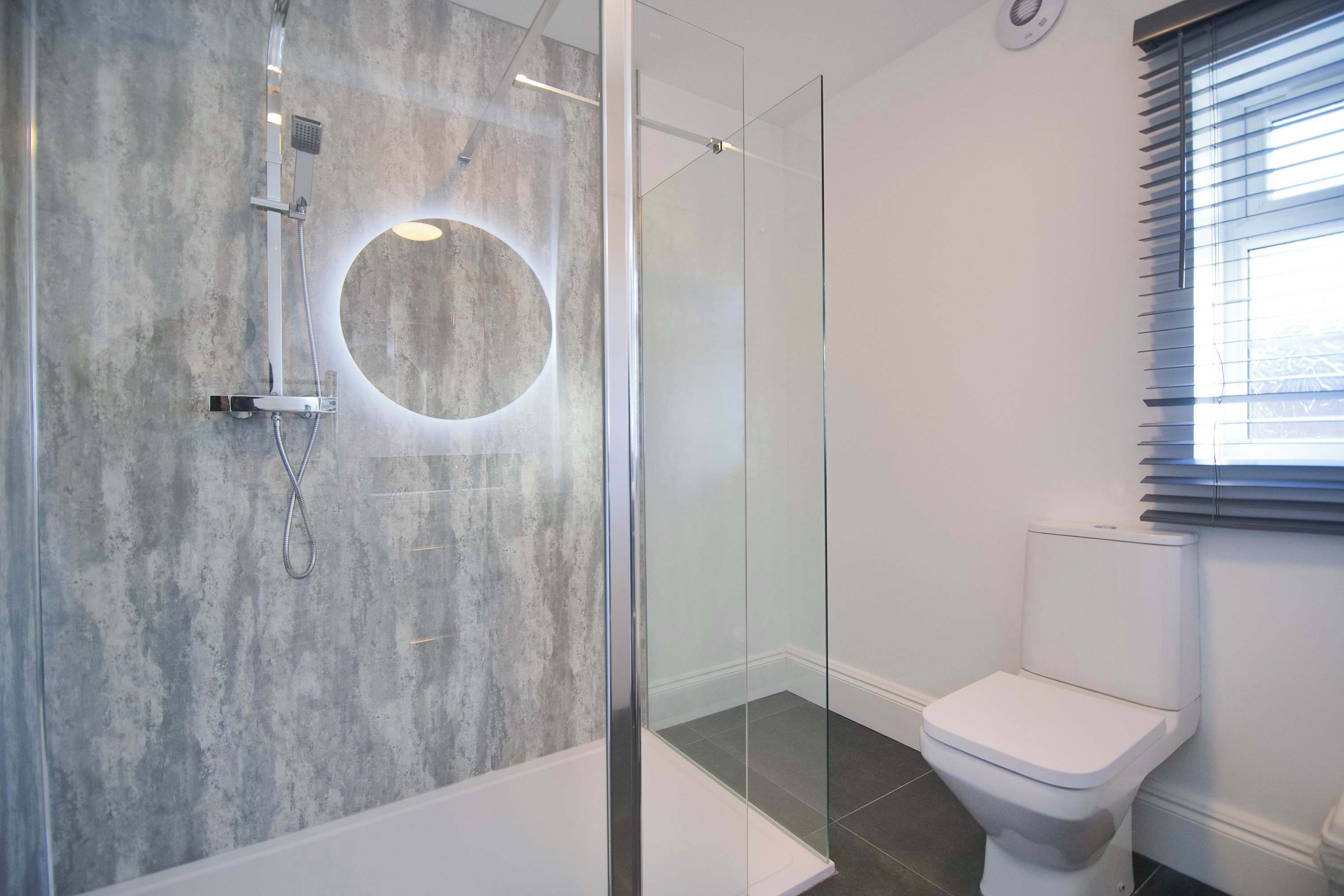 Shower, towels