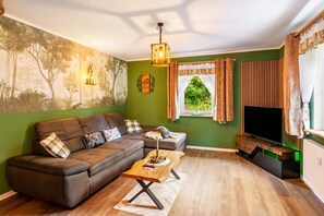 Fernseher, Kamin