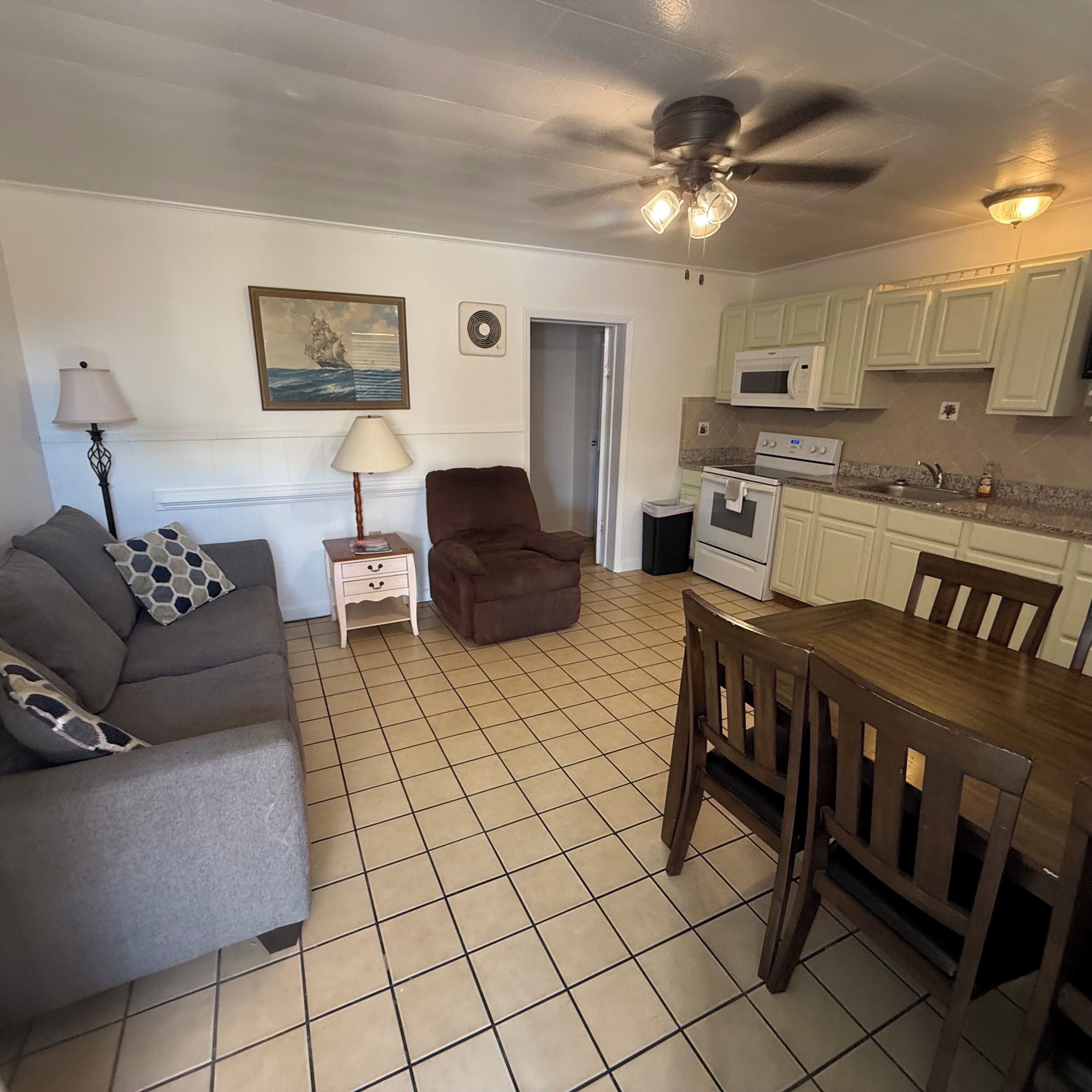 Deluxe Suite, 1 Bedroom, Patio, Pool View | Living area | Flat-screen TV, streaming services