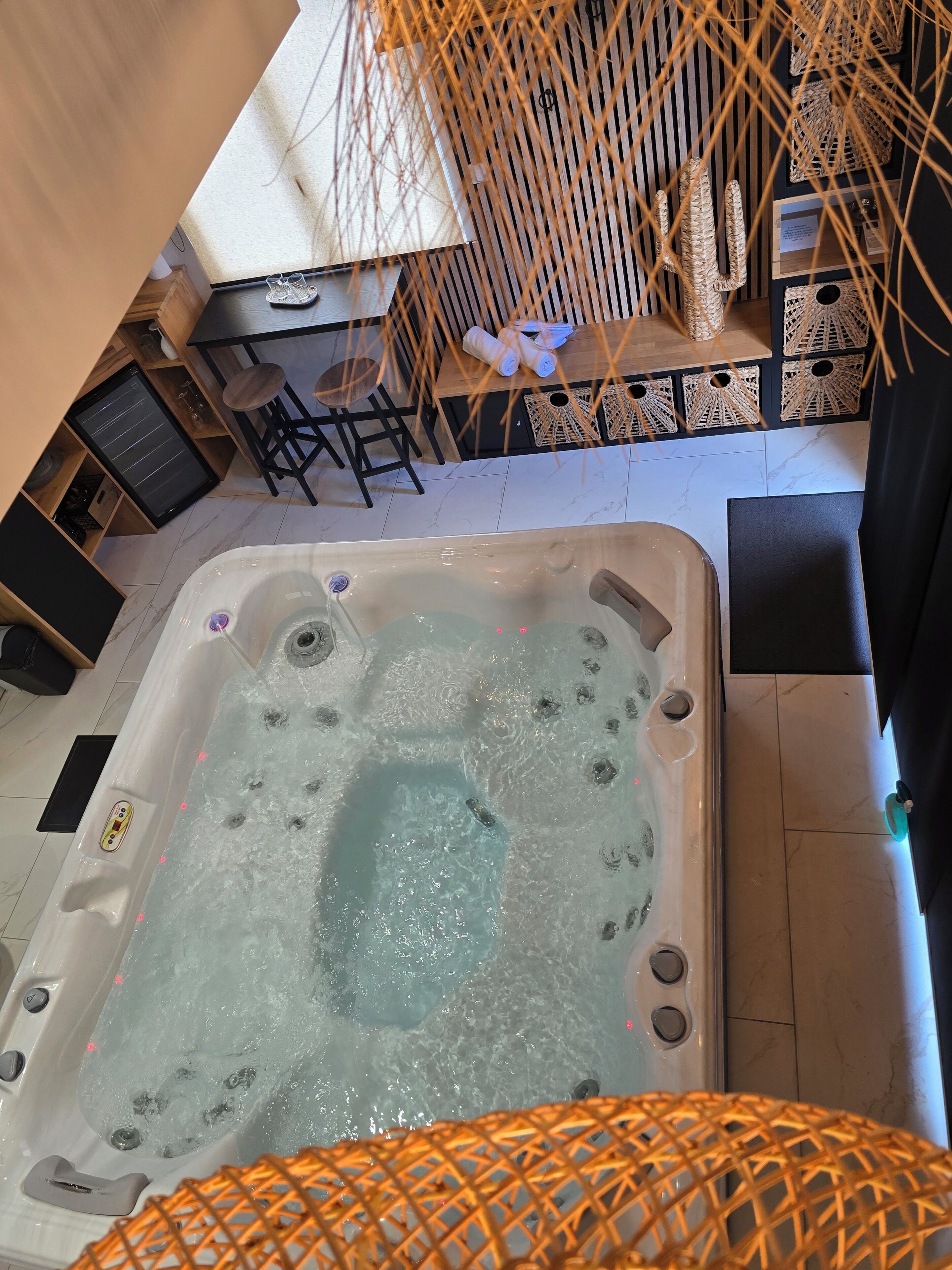 Dobbeltrom – deluxe, badstue | Privat boblebad