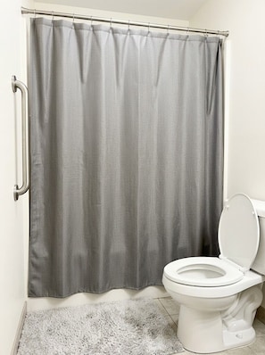 Towels, soap, toilet paper - Country in the City: Quiet, central home with golf views, near Victoria Park. (Truro)