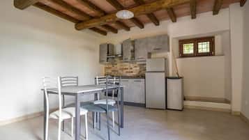 Coffee/tea maker, fridge, oven, stovetop