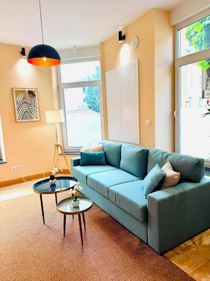 Living area - Stylish Brand New 1 bedroom Apartment (Luxembourg)