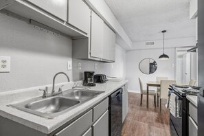 Family Apartment, Patio, Courtyard View | Private kitchen - 1307-Wilcrest-4203 (Houston)