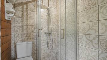 Douche, serviettes fournies