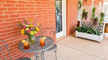Double Room, Balcony, Pool View | Terrace/patio