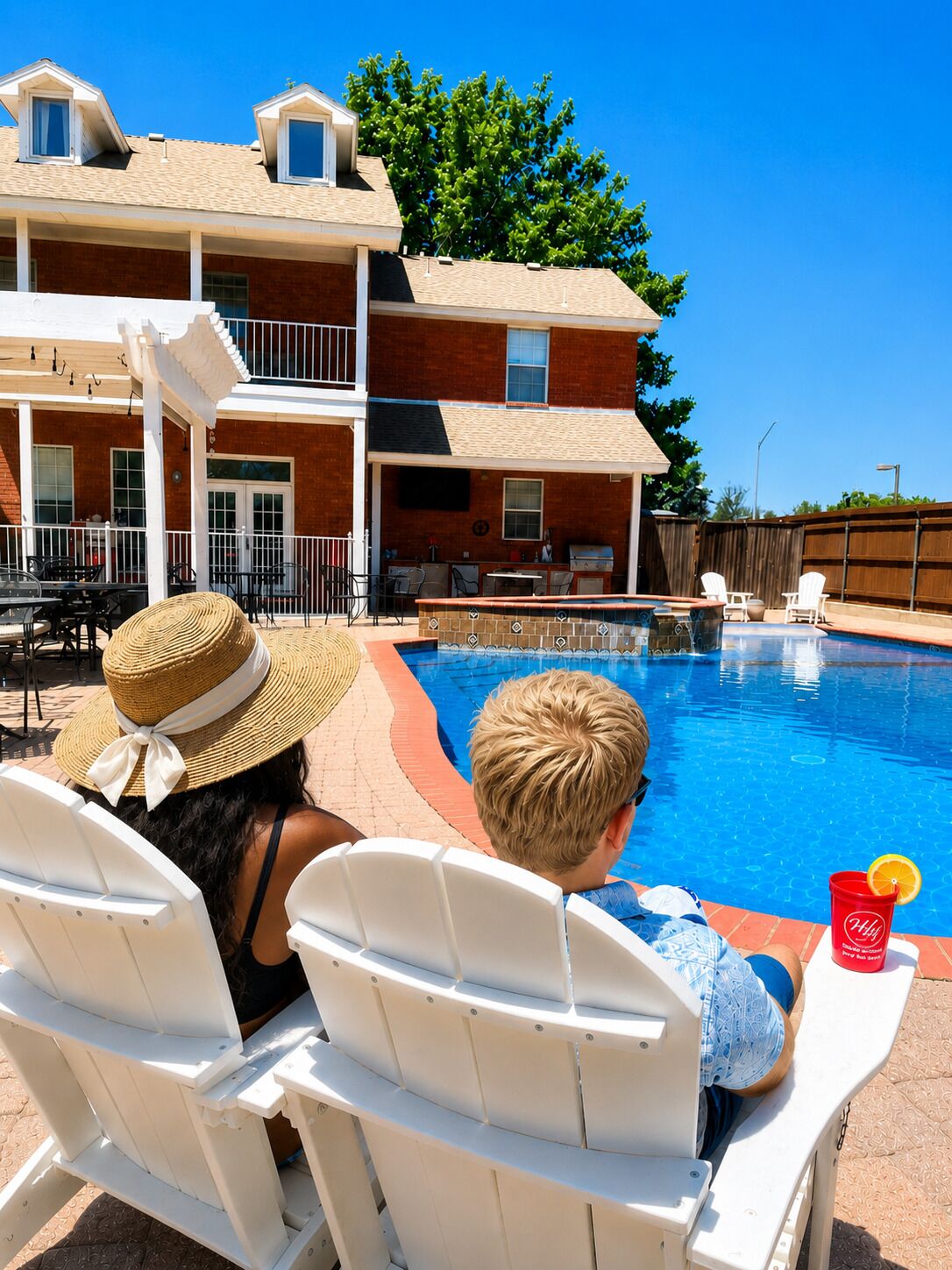 Piscine extérieure (ouverte en saison), parasols de plage