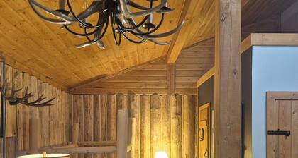 Cozy cabin- 115 private acres with private trails. Wood stove. Sled/quad in/out