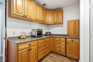 Coffee/tea maker, fridge, microwave, oven - Rangeley Lakefront 3BR | Private Dock, Dogs OK (Rangeley)