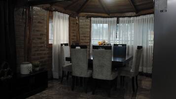 Family Cabin, Balcony, Mountain View | Down comforters, WiFi (free), bed sheets