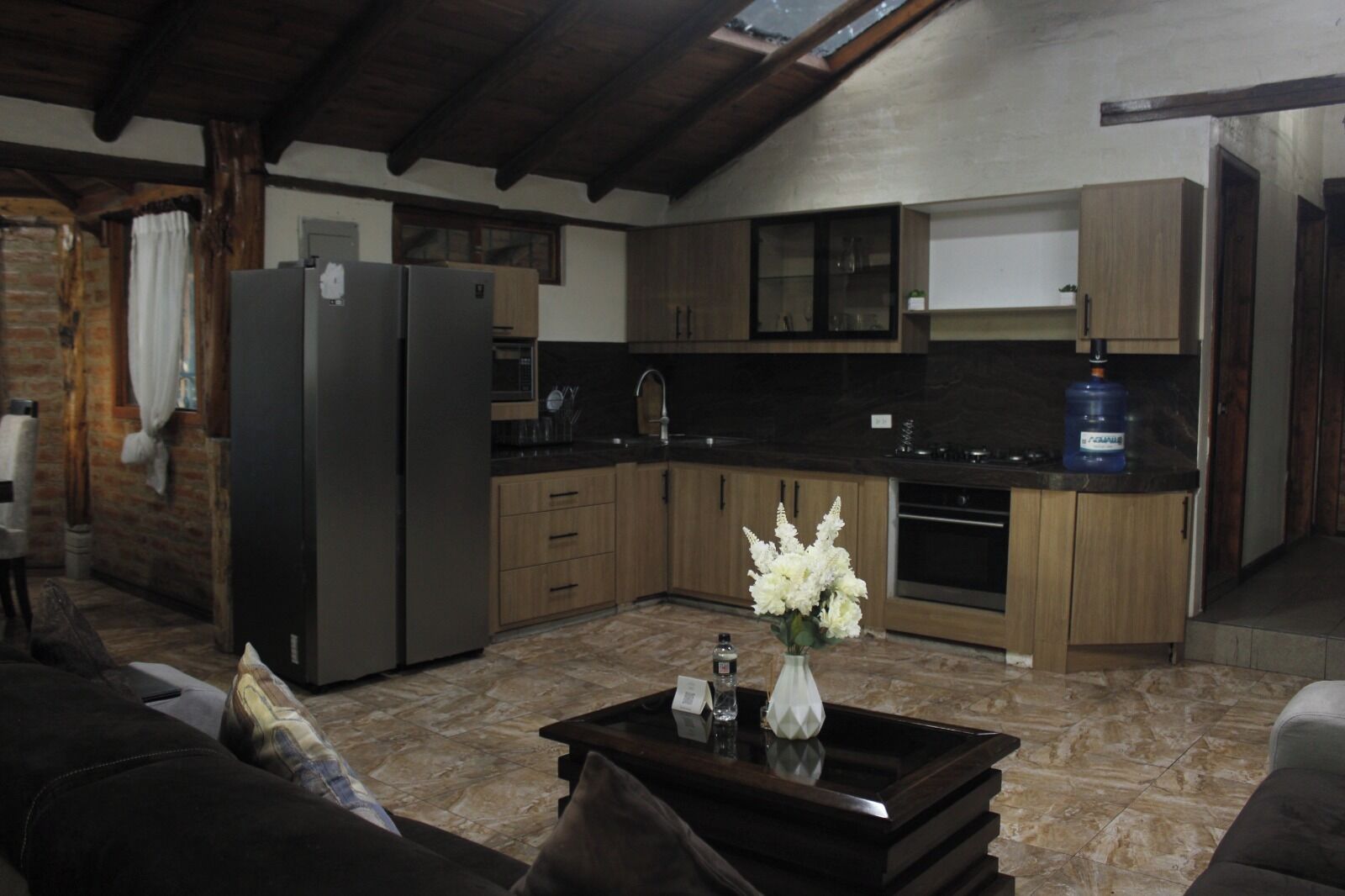 Family Cabin, Balcony, Mountain View | Private kitchen
