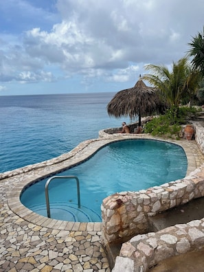 Outdoor pool - New! Oceanfront escape with stunning sea, bay and hillside views. (Westpunt)