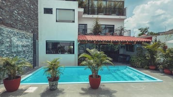 Luxury-Villa, Balkon, Poolblick | Pool