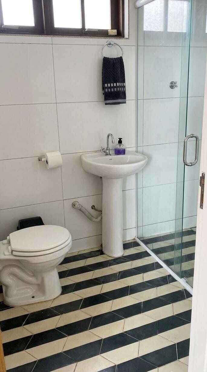 Family Chalet, Balcony, Beach View | Bathroom | Shower, toilet paper